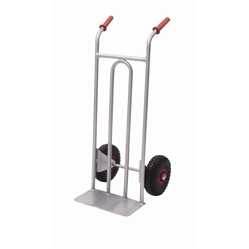 Carrello "fm" portacasse in acciaio inox aisi 304, ruote pneumatiche