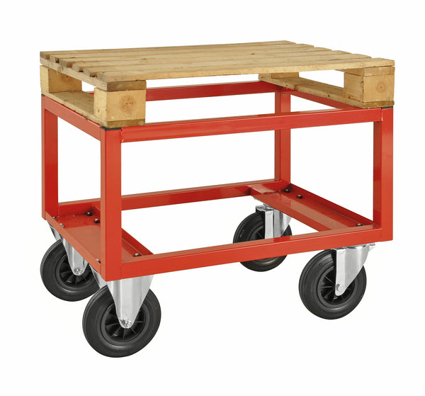 Carrelli porta pallet, metà rosso km221-hb carrelli porta-pallet