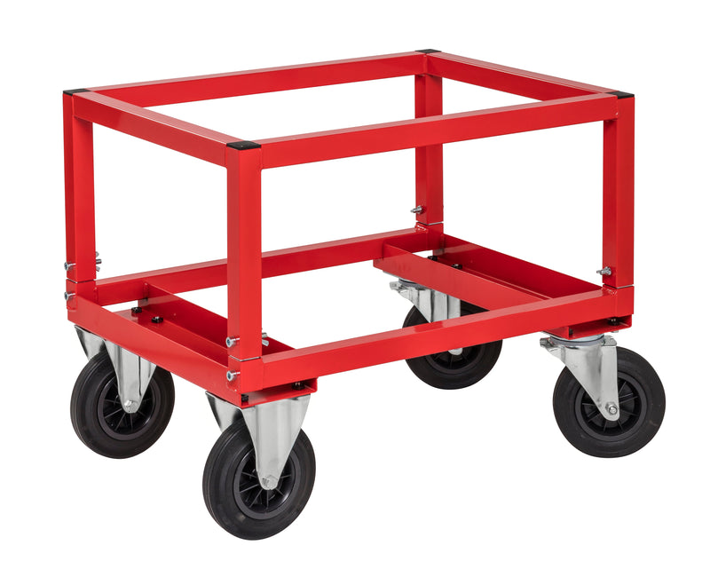 Carrelli porta pallet, metà rosso km222-h carrelli porta-pallet