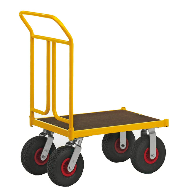 Carrello a piattaforma  giallo km144450 serie 144