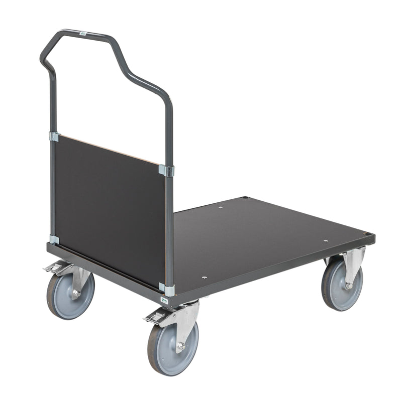 Carrello a piattaforma  grigio scuro km332-2b-ergo carrelli ergonomici