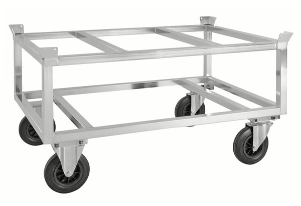 Carrello porta pallet con dispositivo di bloccaggio elettro galvanizzato km221-epb carrelli porta-pallet