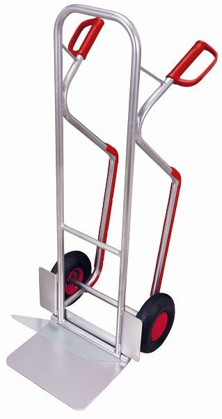 VARIOfit Taschenwagen aus Aluminium mit klappbarer Schaufel Tragkraft 200 kg Schaufelmaße: 380 x 280 mm (L/T)