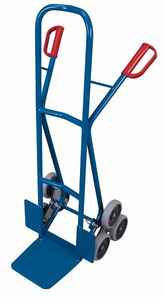 VARIOfit Treppenwagen mit 2 Dreiarmsternen, Tragkraft 200 kg. Schaufelabmessungen: 300 x 260 mm (L/B) Thermoplastische Gummireifen, sk-1300