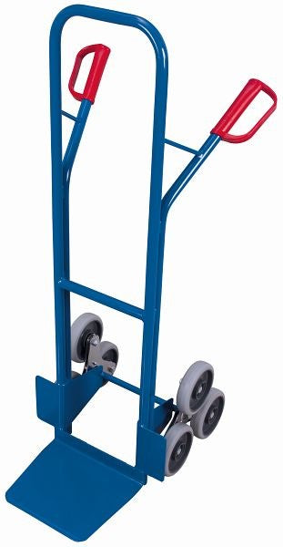 VARIOfit Treppenwagen mit Dreiarmstern, Tragkraft 200 kg. Schaufelgröße: 320 x 250 mm (L/B) Thermoplastische Gummibereifung, sk-710.212