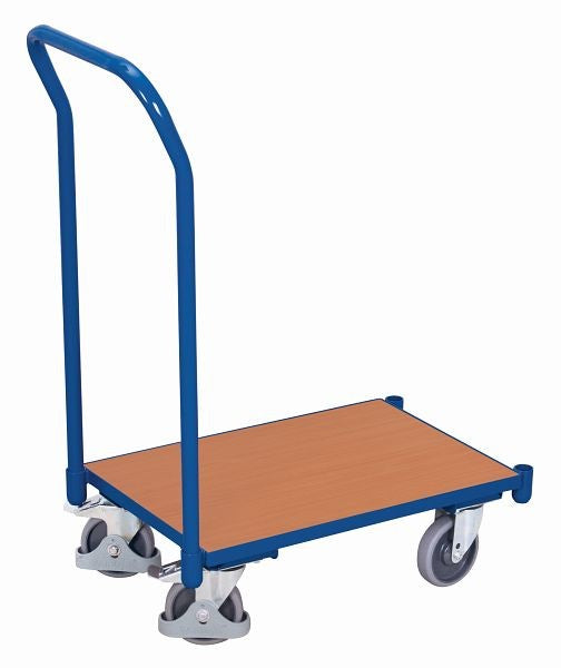 VARIOfit Euro-System-Roller mit Halterung Außenmaße: 742 x 416 x 969 mm (L/B/H), Tragfähigkeit 250 kg Thermoplastische Gummibereifung, sw-410.039