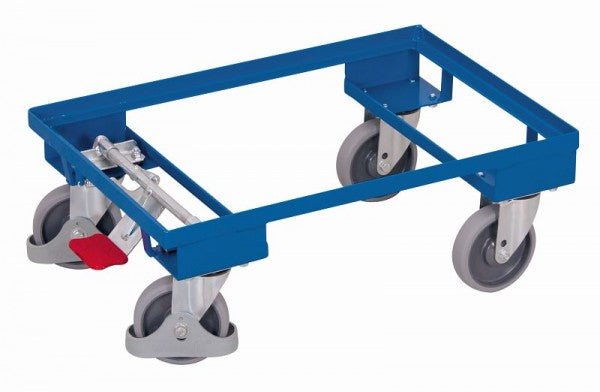 VARIOfit Euro-System-Roller Ladefläche: 605 x 410 mm (B/T) Belastbarkeit: 250 kg Thermoplastische Gummibereifung Einseitig EasySTOP, sw-410.063