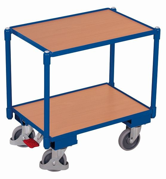 VARIOfit Euro-System-Roller mit 2 Belastungsebenen, Tragkraft: 250 kg Thermoplastische Gummibereifung EasySTOP einseitig, sw-410.540