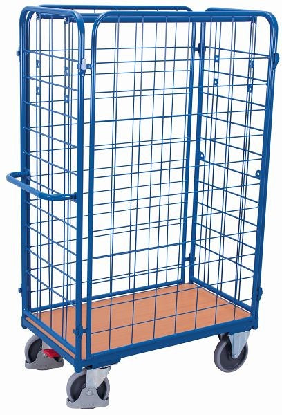VARIOfit Vierwand-Paketwagen, hohe Tragfähigkeit 500 kg thermoplastische Gummibereifung, sw-600.405